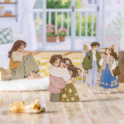 20 Pcs Love Evolution Series Couple Theme Stickers