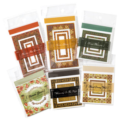 30 Sheets Retro Border Wonderful Story of Flowers Series Decoration Material