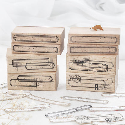1 Pc Border Stamps Series Small Wooden Rubber stamp for scrapbook