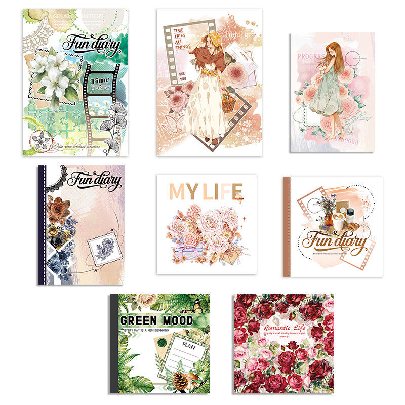 1 Pc Instagram-style notebook with irregular pages for journaling