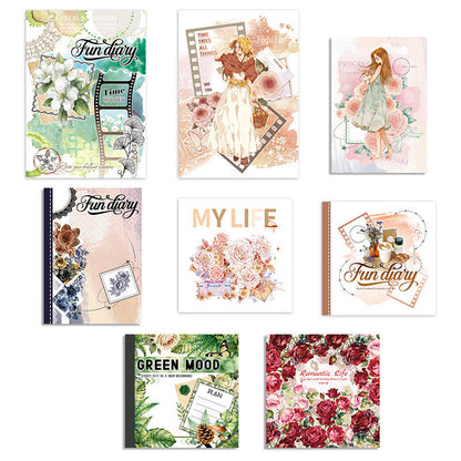 1 Pc Instagram-style notebook with irregular pages for journaling