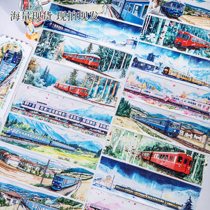 2M Roll Train on the Road Series Train Theme Washi Tape