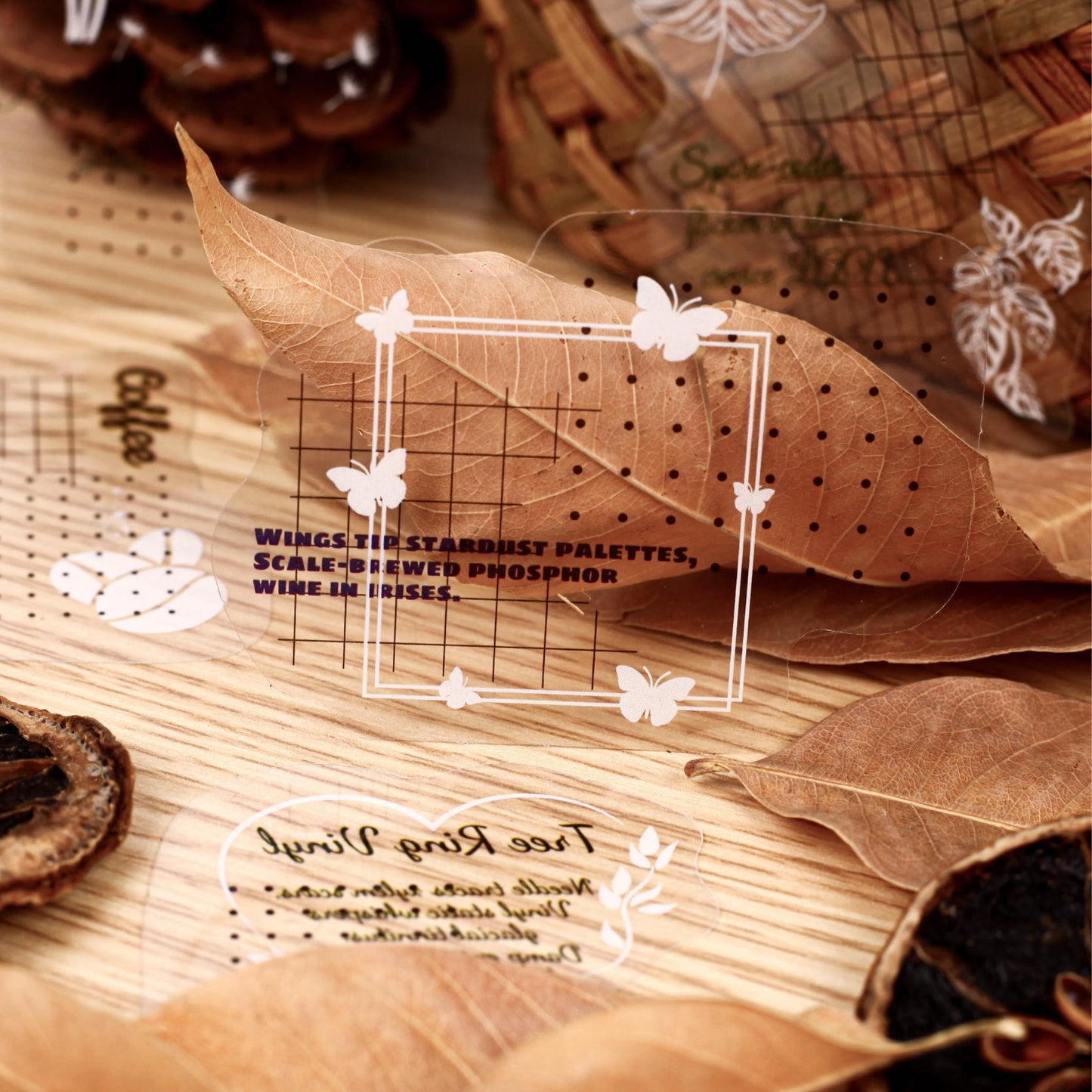 20 Pcs White Night Star Array Series Fresh DIY Decorative Stickers