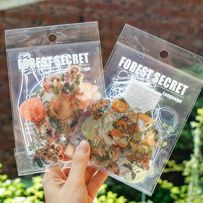 30 Pcs Beautiful Day Forest Secrets Series Bottle Stickers