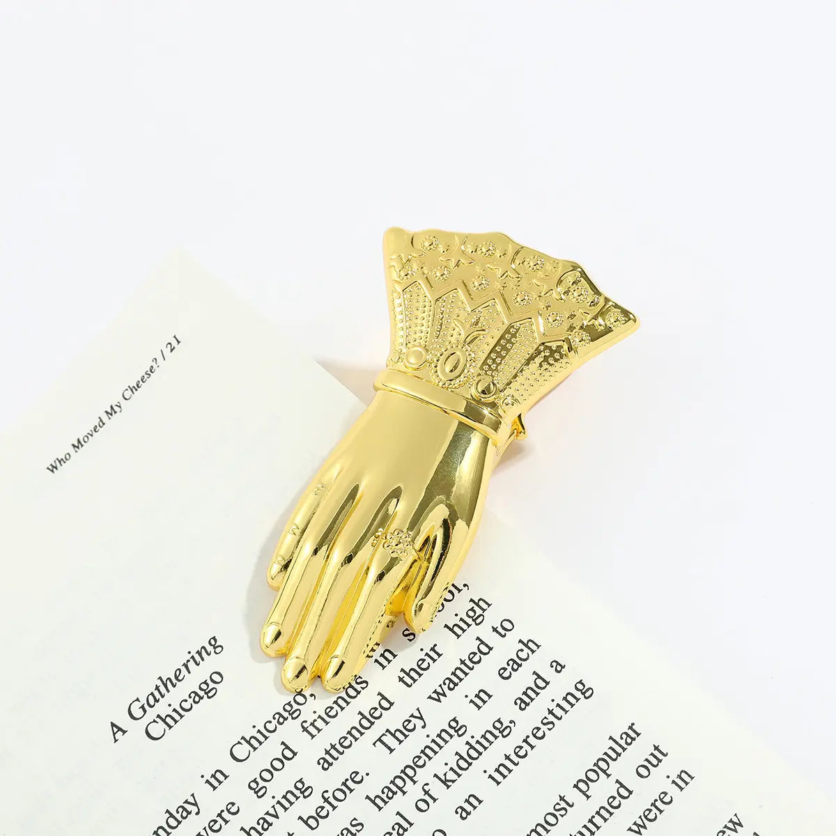 1 Pc Noblewoman's Hand Vintage Handbook Metal Clip