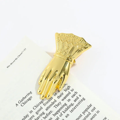 1 Pc Noblewoman's Hand Vintage Handbook Metal Clip