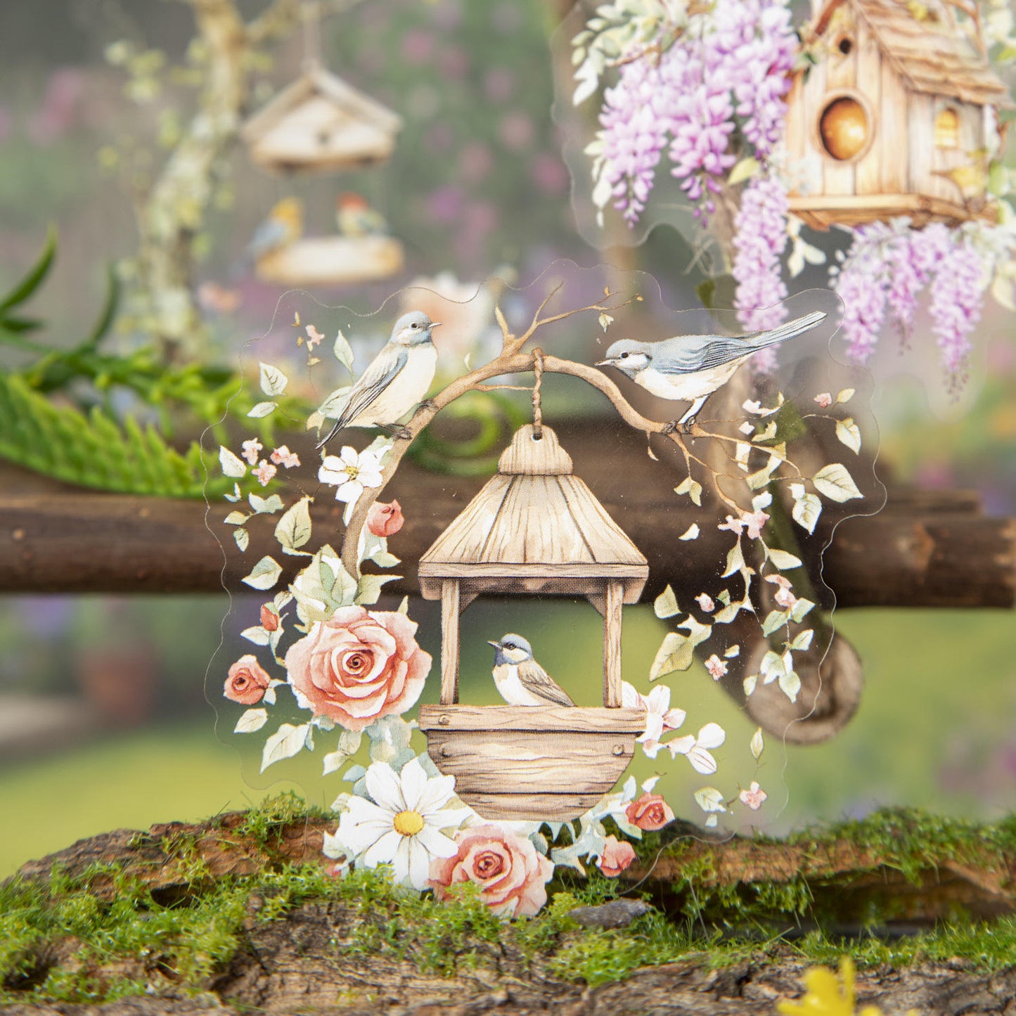 10 Pcs Bird Language Little Bird House Series Vintage Stickers
