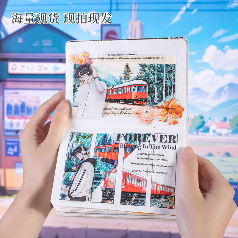 2M Roll Train on the Road Series Train Theme Washi Tape