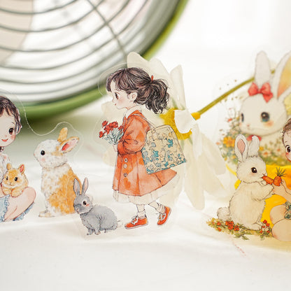 20 pcs Aya's Pals Series Cartoon Pet Stickers