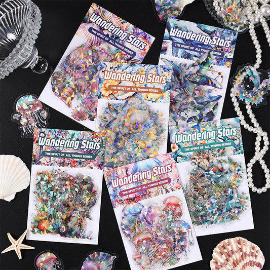 30 Pcs Ocean Star Series Marine Animal Life Stickers