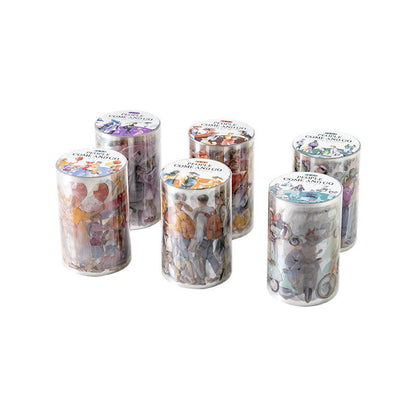 1 Roll People Come and Go Series Landscaping PET Tape