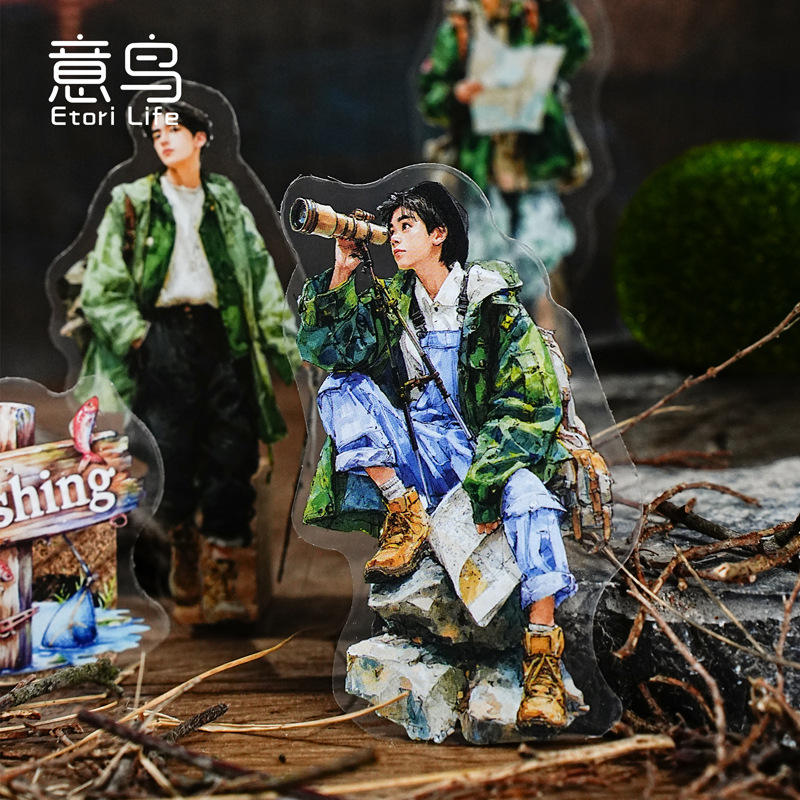 15 Pcs Adventure Journey Series Outdoor Sports Stickers