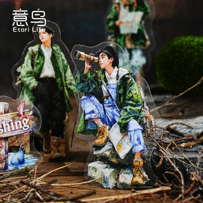 15 Pcs Adventure Journey Series Outdoor Sports Stickers