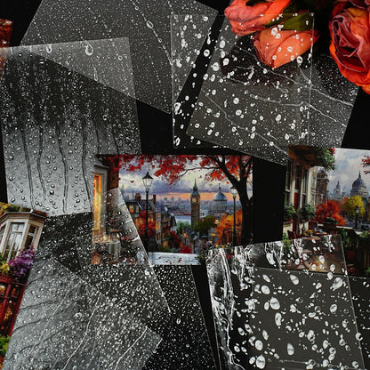 15 Pcs Momentary Glow Series Landscape Elements for Holiday Decoration Stickers