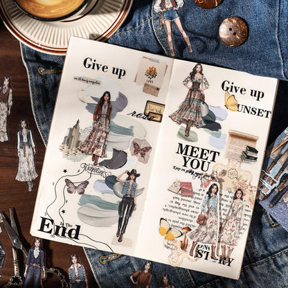 30 Pcs Wild Star Series Girl Character Stickers
