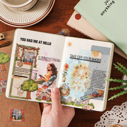 4 Sheets Happiness Guide Series Cute Bullet Journal Stickers