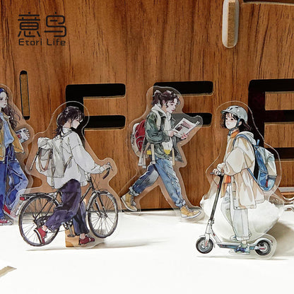 20 Pcs Fireworks Pedestrian Series Original Character Theme Sticker Pack