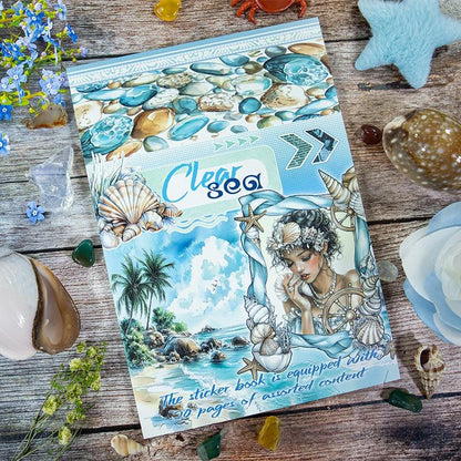 20 Sheets Nightfall Island Style Creative Sticker Book