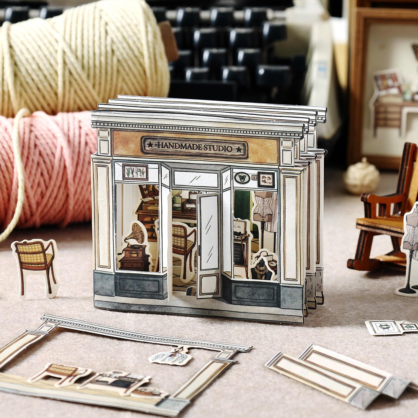 All-in-One Craft Kit Small Shop Series: 3D House DIY Journal
