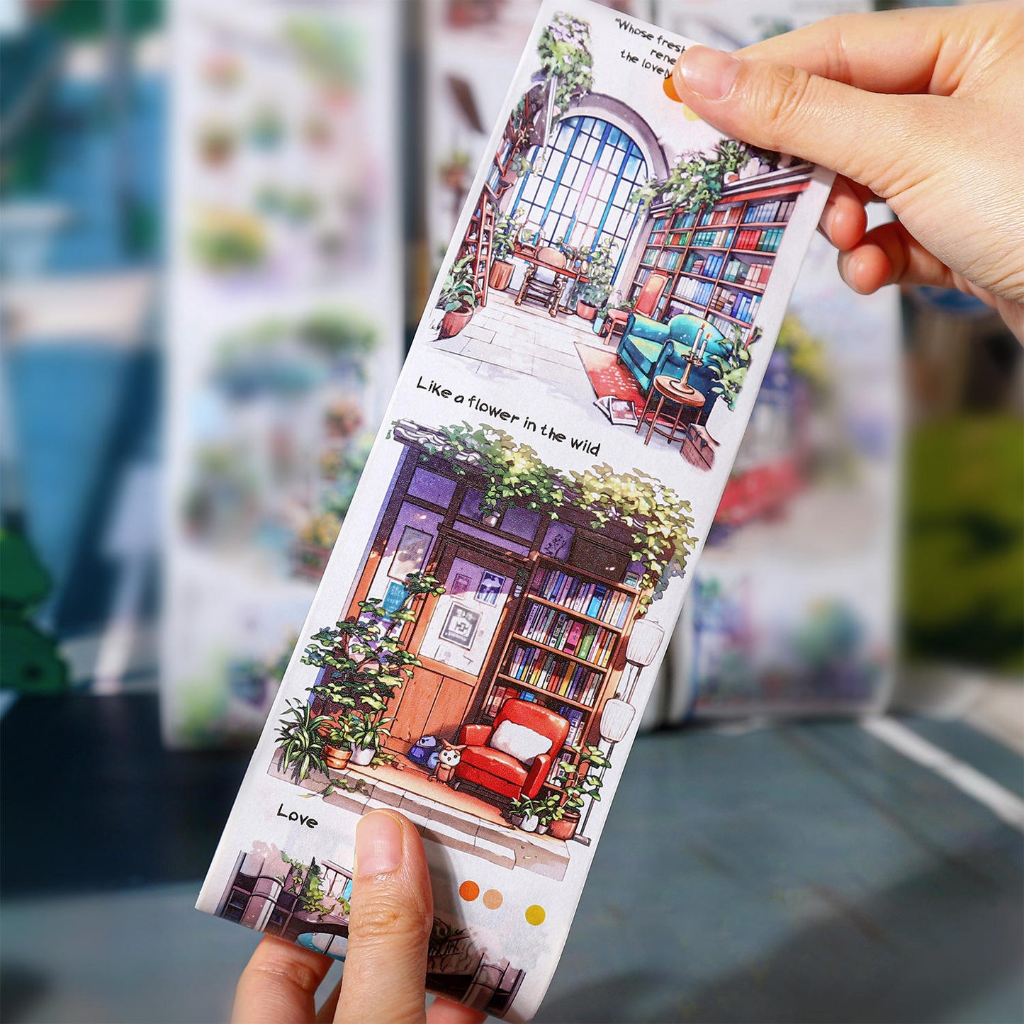 80mm*200cm Encounter Slow Time Series Vintage City Street Washi Tape