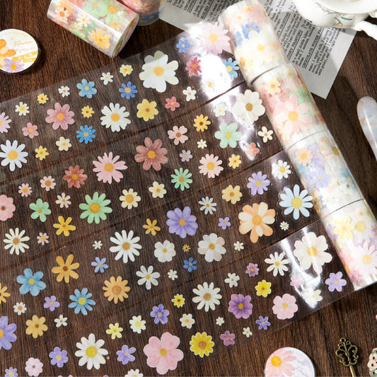 1 roll special oil die-cutting daisy small fresh floral Tape