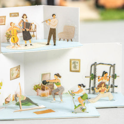 1 roll Small People Big Dreams Series Mini-Figure Die-Cut Tape