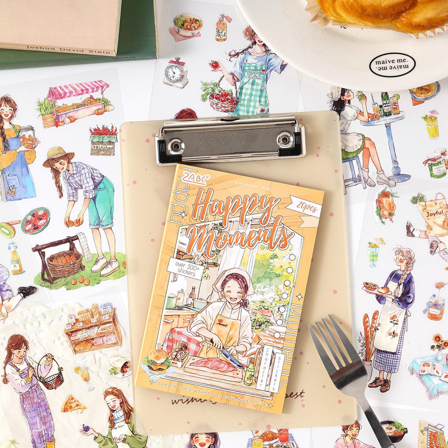 20 sheets Chasing the Ordinary 2.0 Series Die-cut scrapbooking sticker book