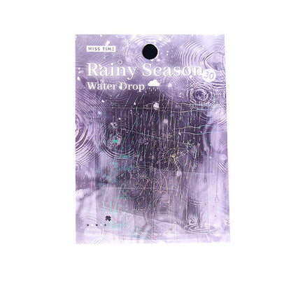 30 Pcs Rainy Season Series Rainy Night Scenery Stickers