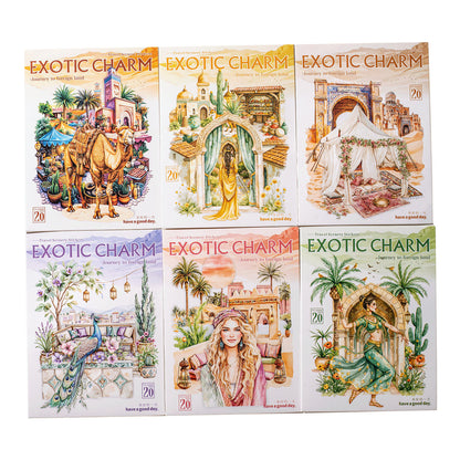 20pcs Exotic Journey Series Travel Scenery Vintage Stickers