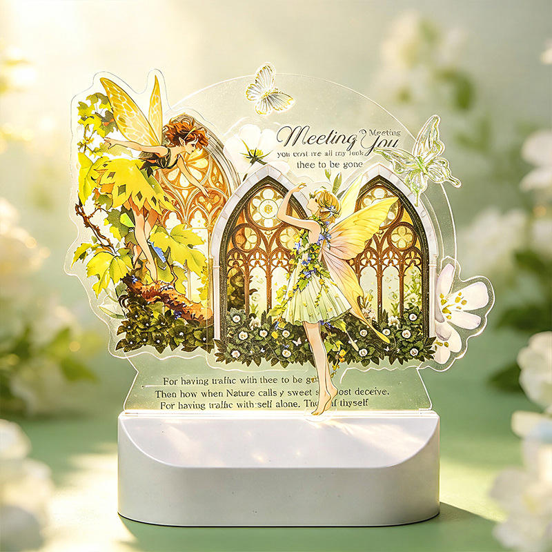 12 Pcs Flower Fairies Series Fairy Character Dreamy Stickers