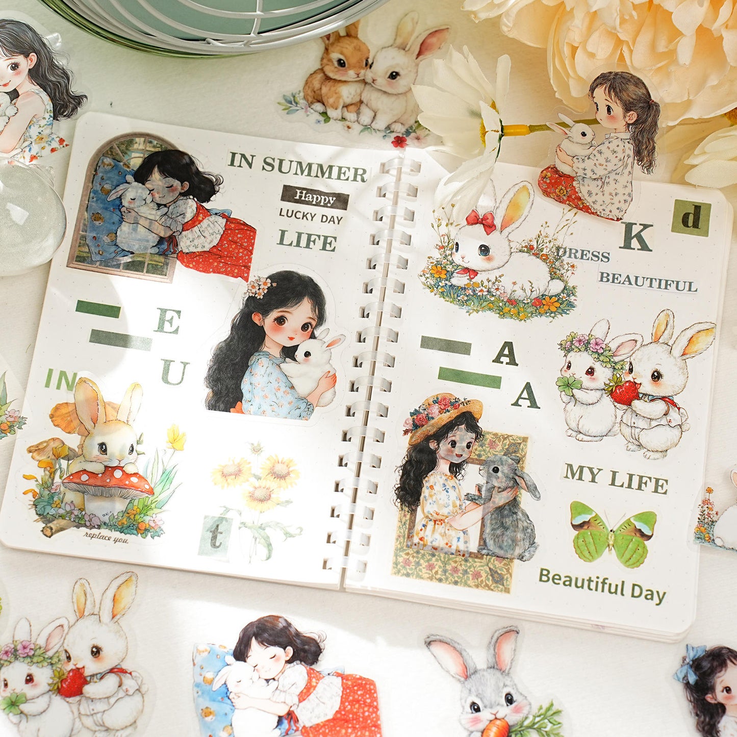 20 pcs Aya's Pals Series Cartoon Pet Stickers