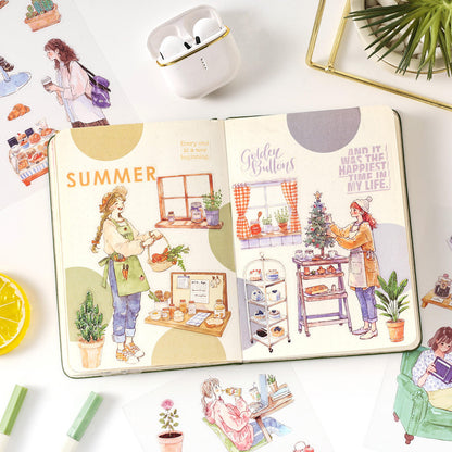 20 sheets Chasing the Ordinary 2.0 Series Die-cut scrapbooking sticker book