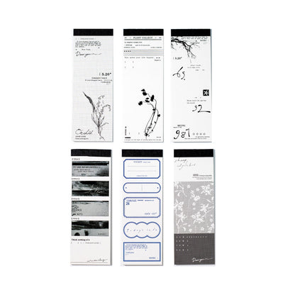 30 pcs Wandering Random Series Light Vintage Long Strip Memo Pad