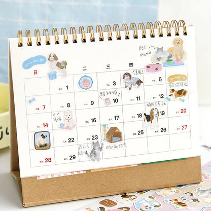 1 sheet The Long Slow Days Series Japanese-style watercolor stickers