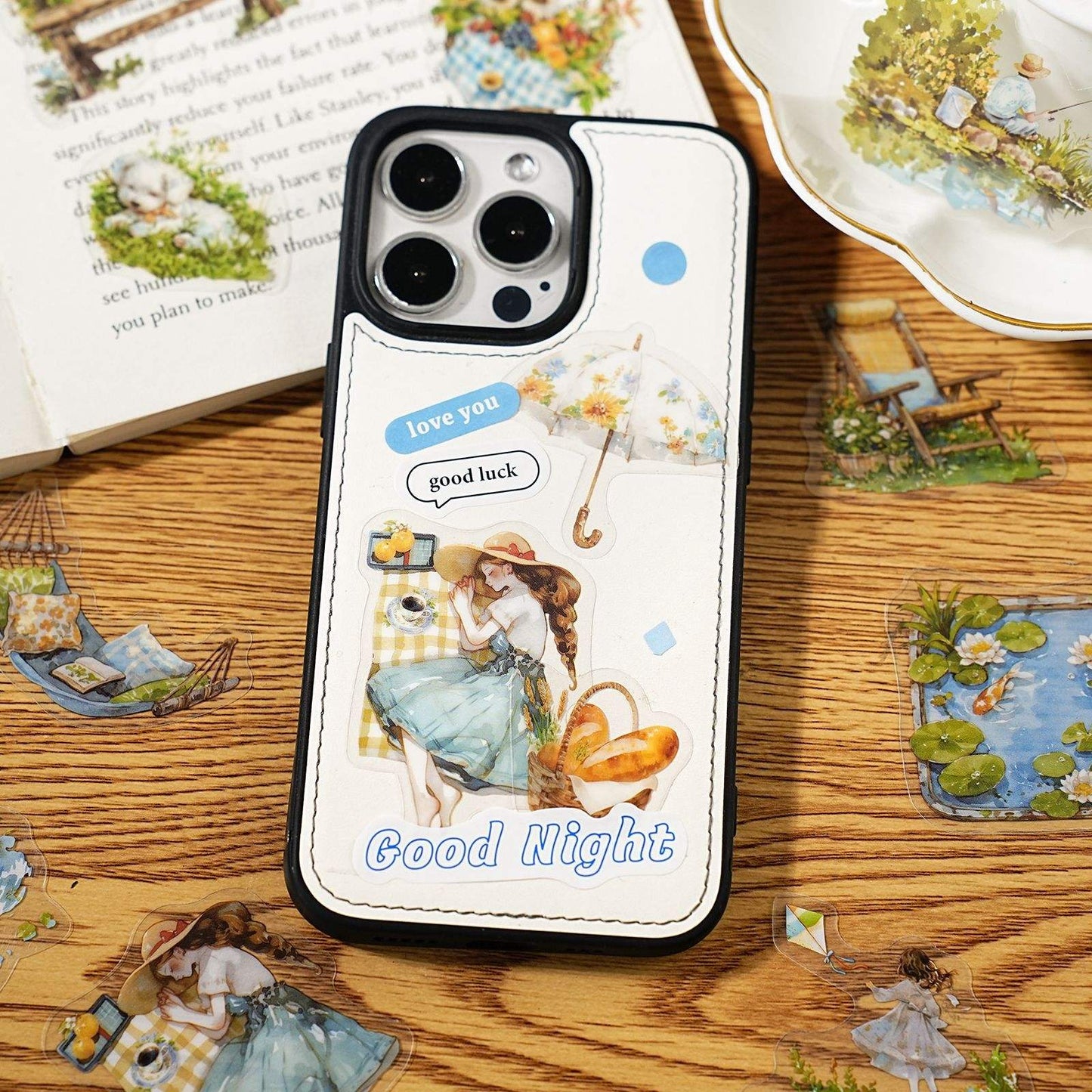 15 Pcs Life Observation Diary Series Vintage Plant Character pet sticker