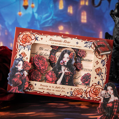 15 Pcs Luna Party Series Gothic-style Character Stickers for Scrapbooking