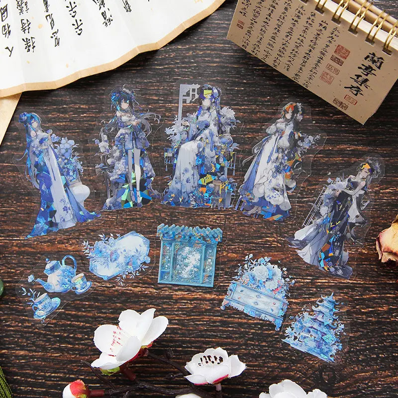 10 Pcs Yaoguang Fairy Laser Scenery Sticker Pack