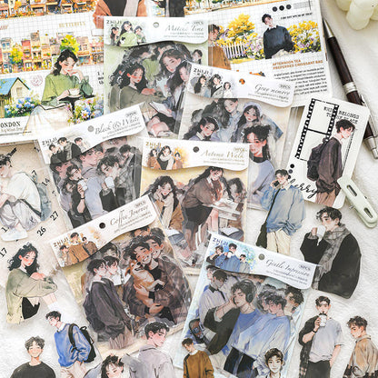30 Pcs Teenage Heart Island Book series Character Pet Sticker Pack