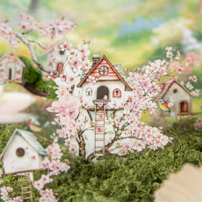 10 Pcs Bird Language Little Bird House Series Vintage Stickers