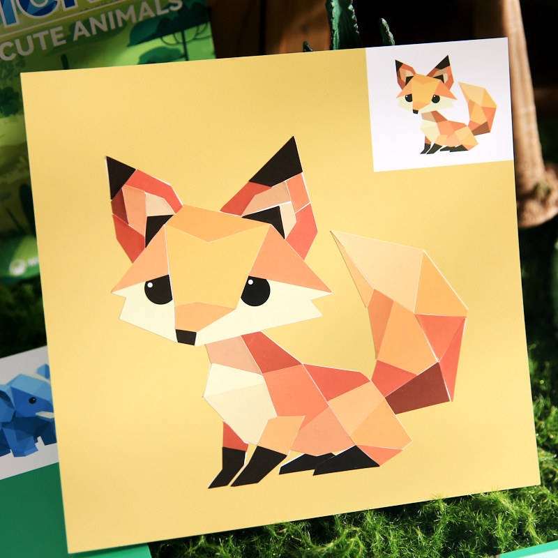 14 pcs Interest Zoo Series Cute Cartoon Paint By Sticker Pages
