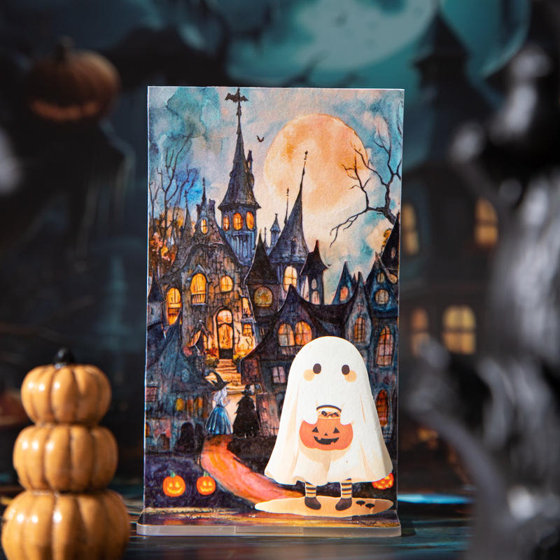 2M Roll Celtic Town Series Dark Background Retro Washi Tape