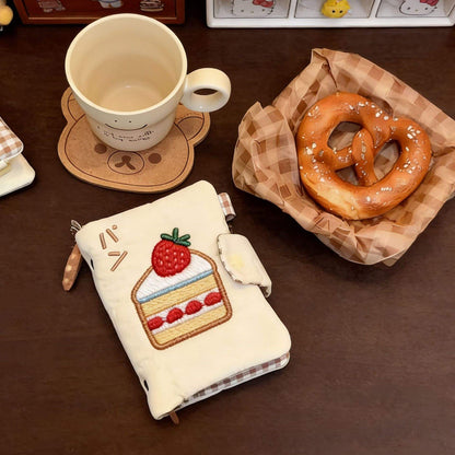1 Pc M5 Strawberry Cake Cloth Notebook Super Cute Journal