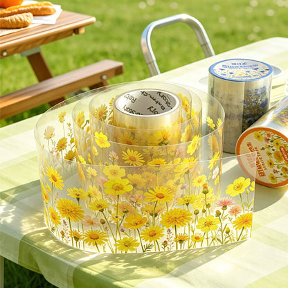 1 Roll Wild Blossom Series Floral Journaling Embellishments Tape