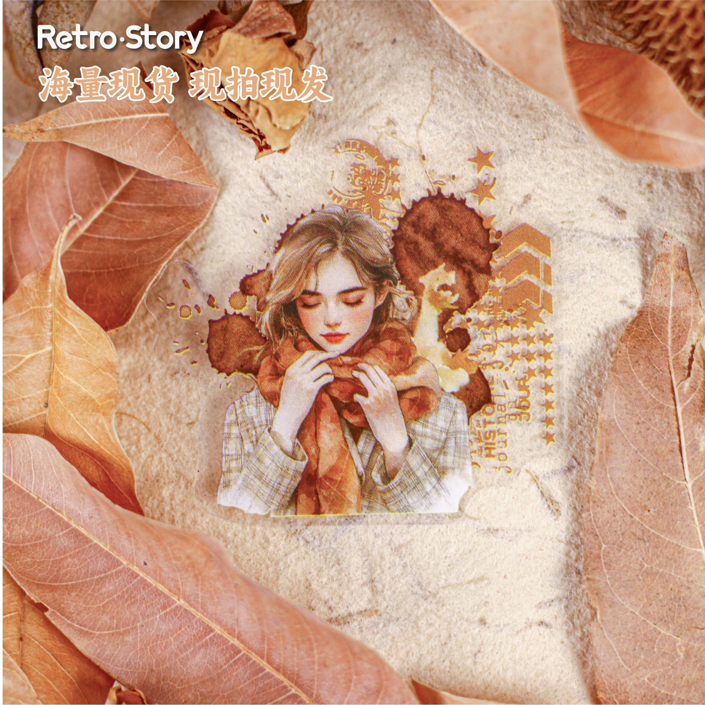 16 Pcs Winter Warmth Series Winter Girls Character Theme Stickers