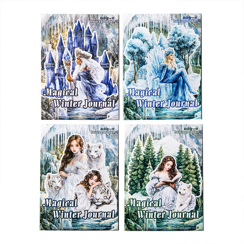 25 Pcs Enchanted Winter Series Winter themed Decorative Stickers