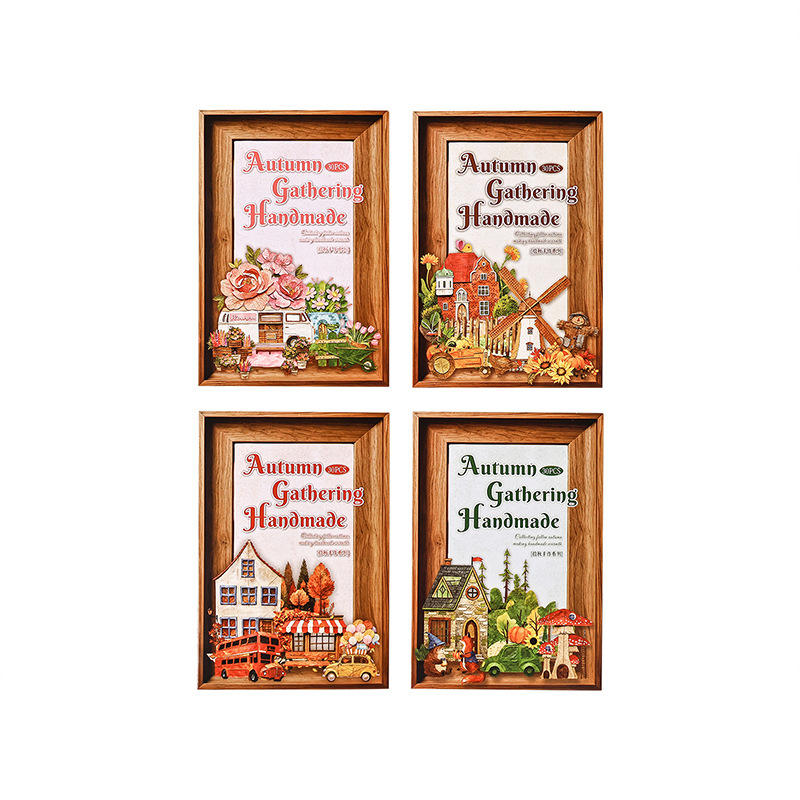 30 Pcs Autumn Gathering Handmade Series Beautiful Retro Stickers