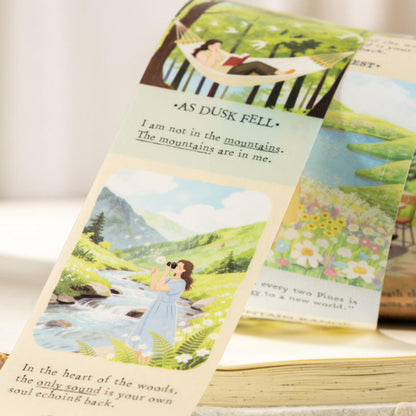 1 roll Leisurely Holiday Series Vacation themed scrapbooking Tape