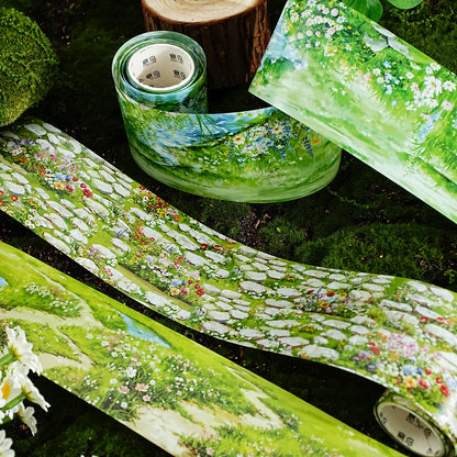 1 roll Stroll Through the Greenery Series Pebble Path Scenery Washi tape