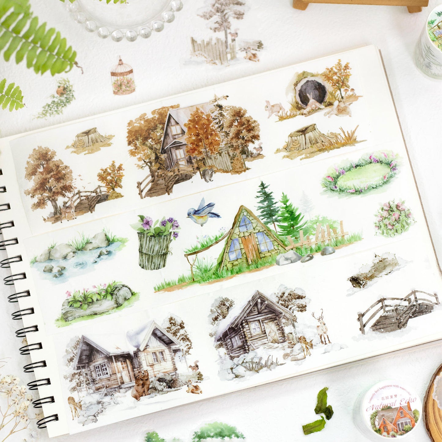 1 Roll Wind Journey Series Journey Landscape Washi Tape