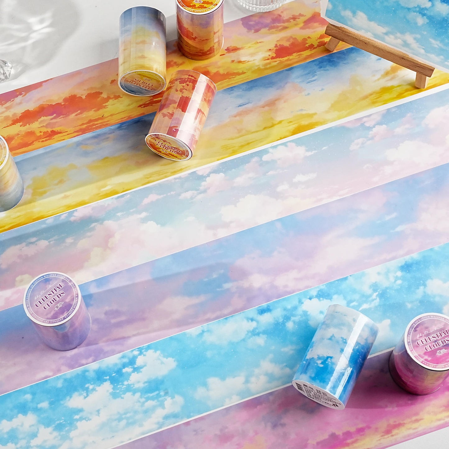 2M Roll Sky Cloudscape Series Sky-Themed Pet Tape